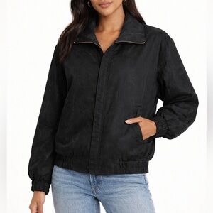 FUDA INTERNATIONAL Black Silk Tulip Women's Jacket